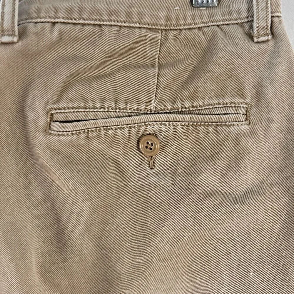 J. Crew Jeans Men's 32x32 Solid Khaki Beige Denim Pockets100% Cotton